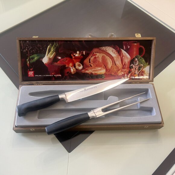J.A. Henckels German Made boxed 5-star carving set! Extremely Rare! - Picture 2 of 16